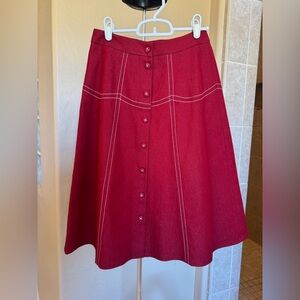 dress Brand Red Aline Skirt